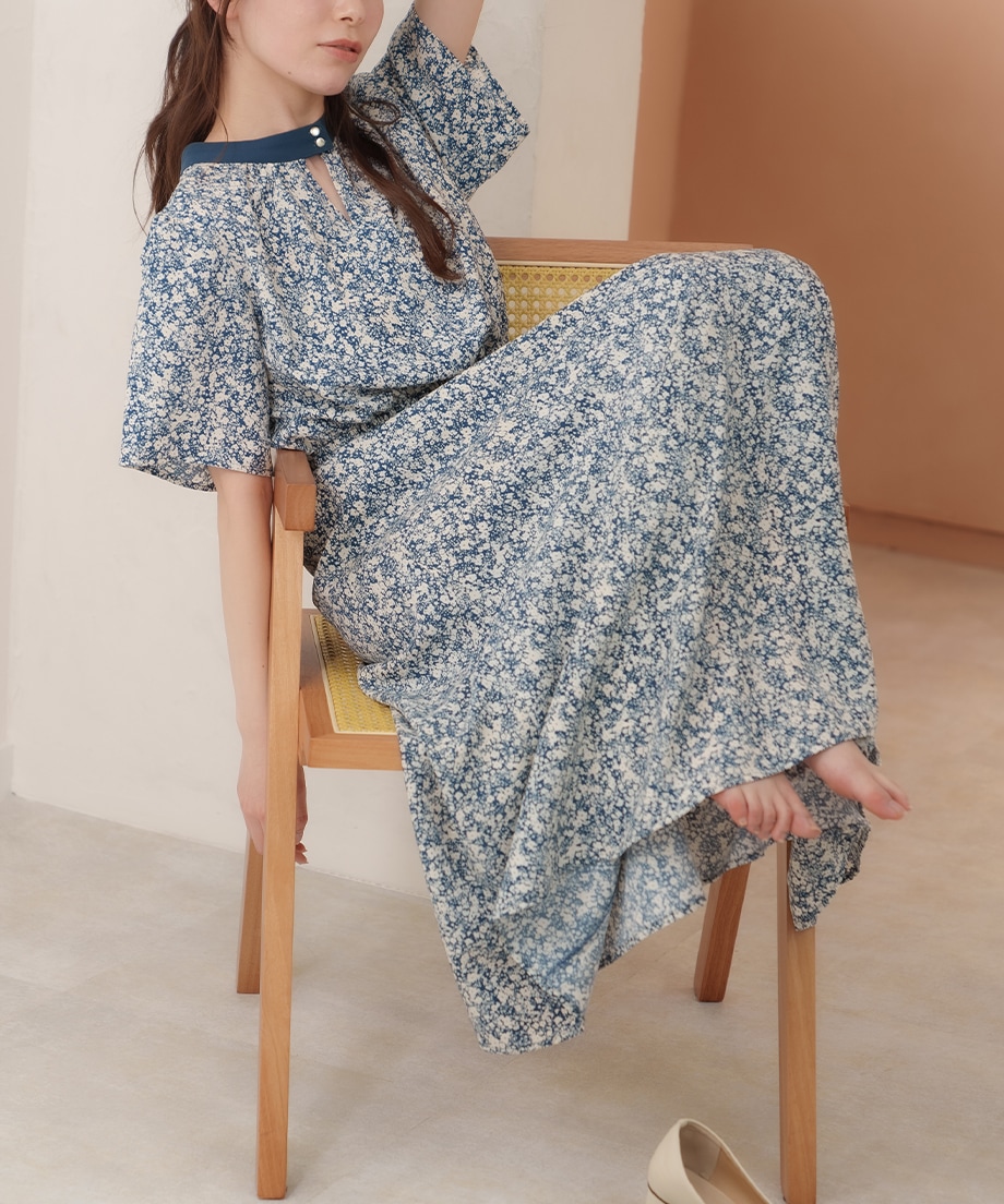 前後2WAYプリントワンピース
