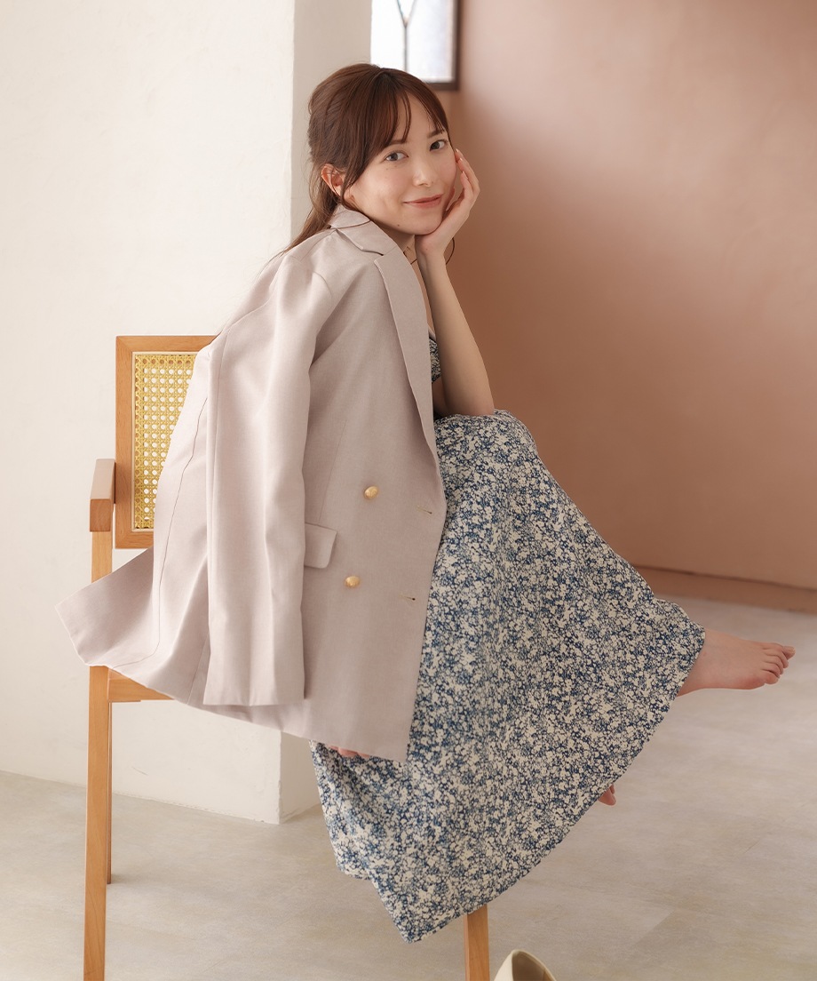 前後2WAYプリントワンピース