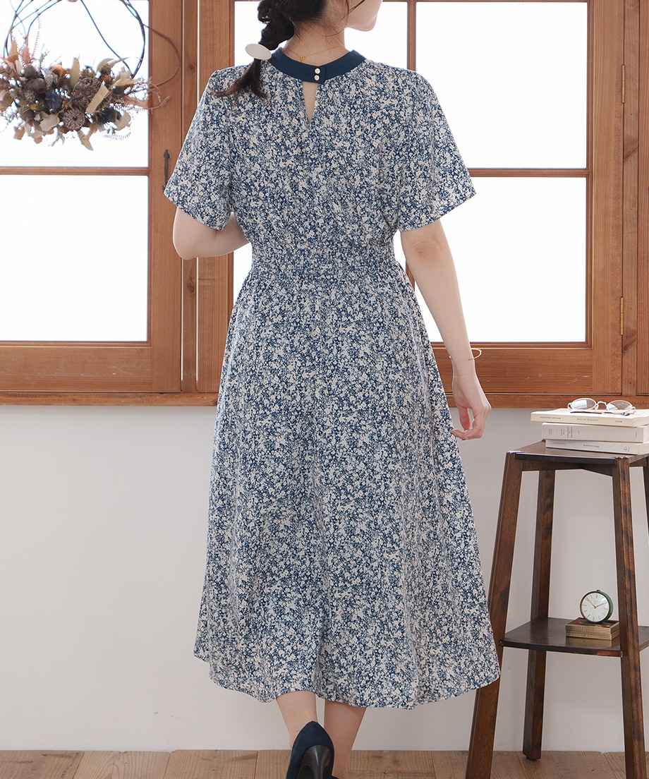 前後2WAYプリントワンピース