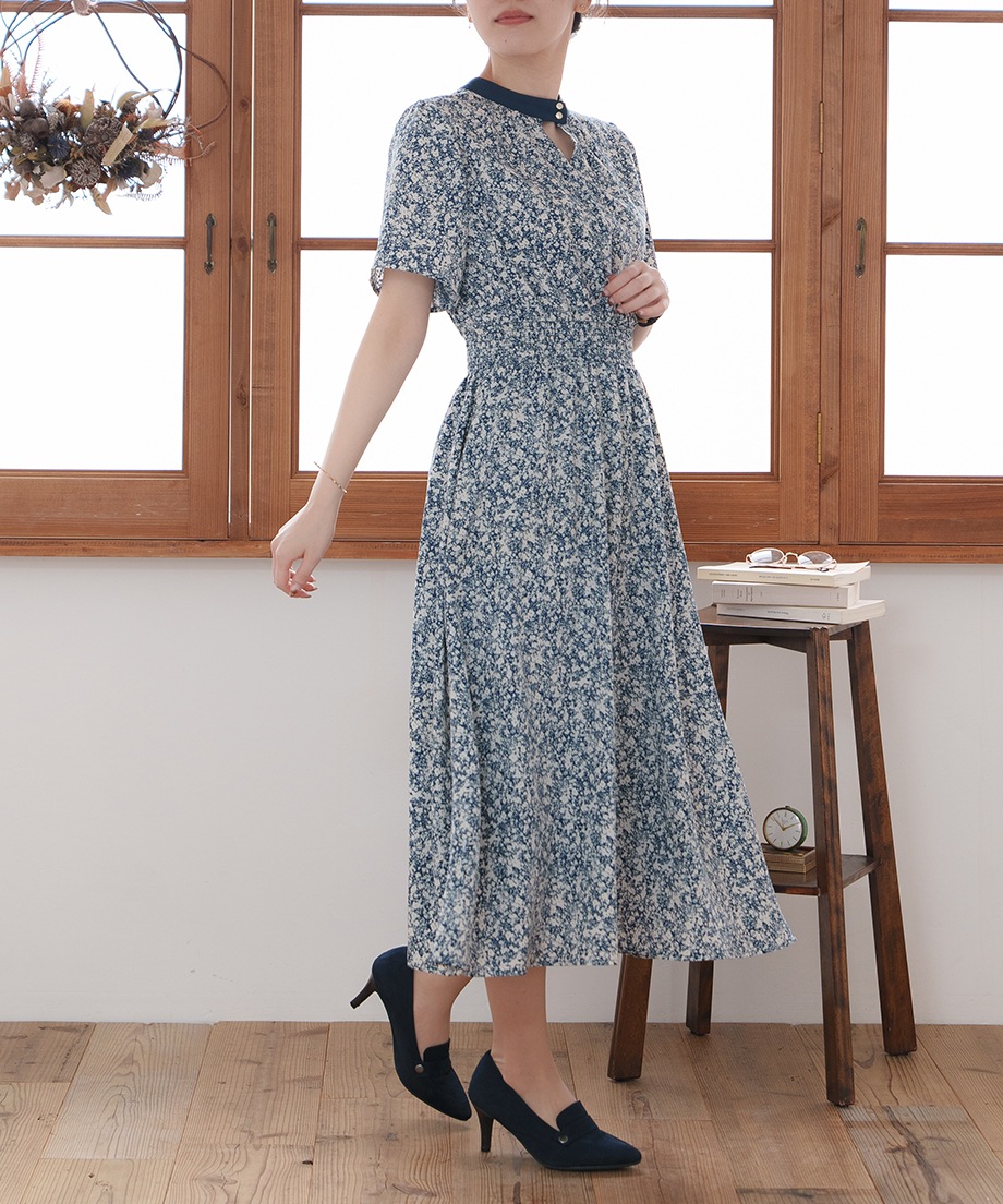 前後2WAYプリントワンピース