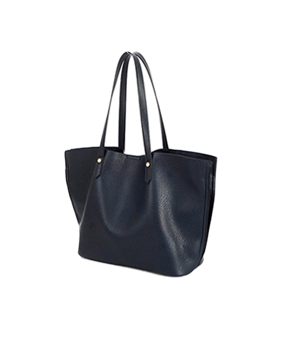 ネイビー スリットデザイン トートバッグ ネイビー スリットデザイン トートバッグ