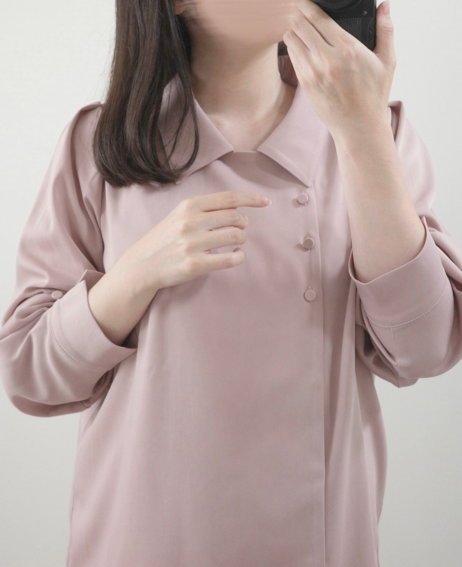 サイドボタンシャツ