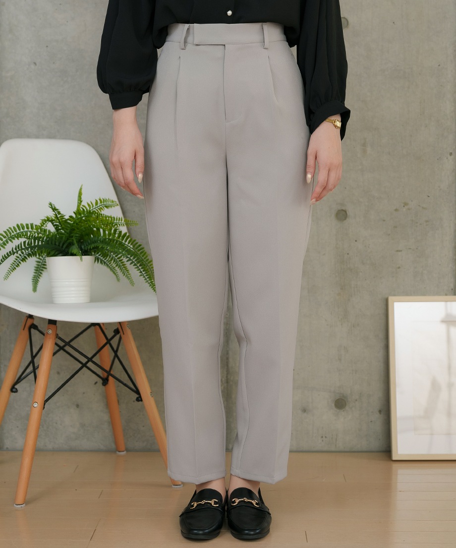 THIRD MAGAZINE ハイカウントコットンタックタックテーパードパンツ THIRD MAGAZINE ハイカウントコットンタックタックテーパード