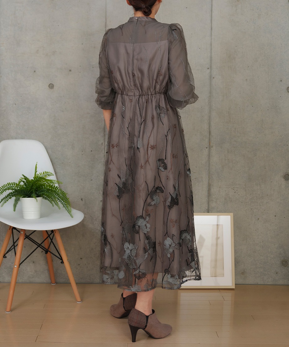 【etoll.×ayaコラボ】刺繍レースワンピース