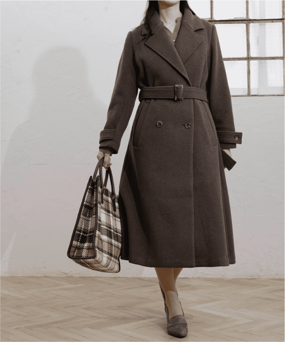 チェックスクエアトート