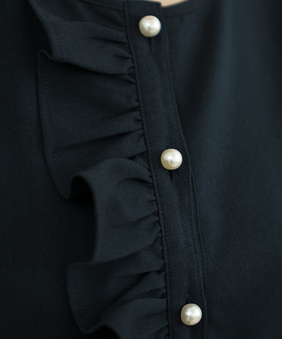 ウーリッシュアシメフリルペプラムベスト