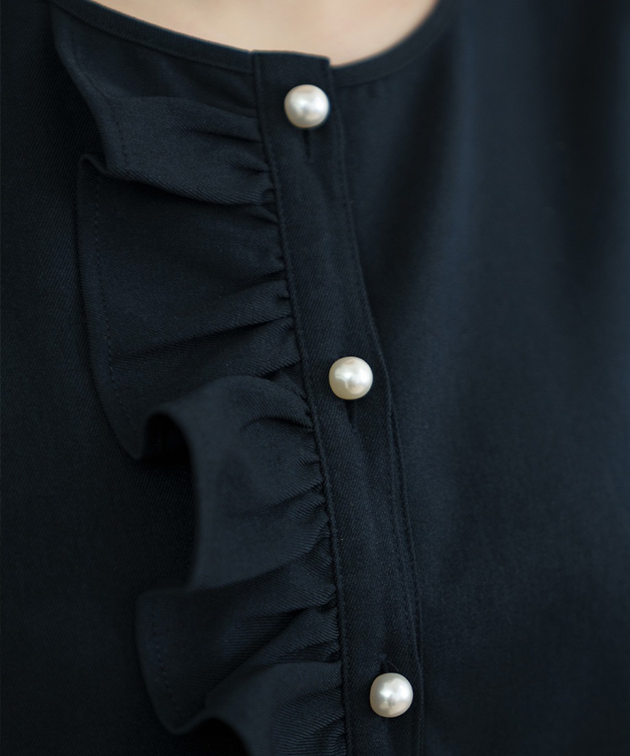 ウーリッシュアシメフリルペプラムベスト