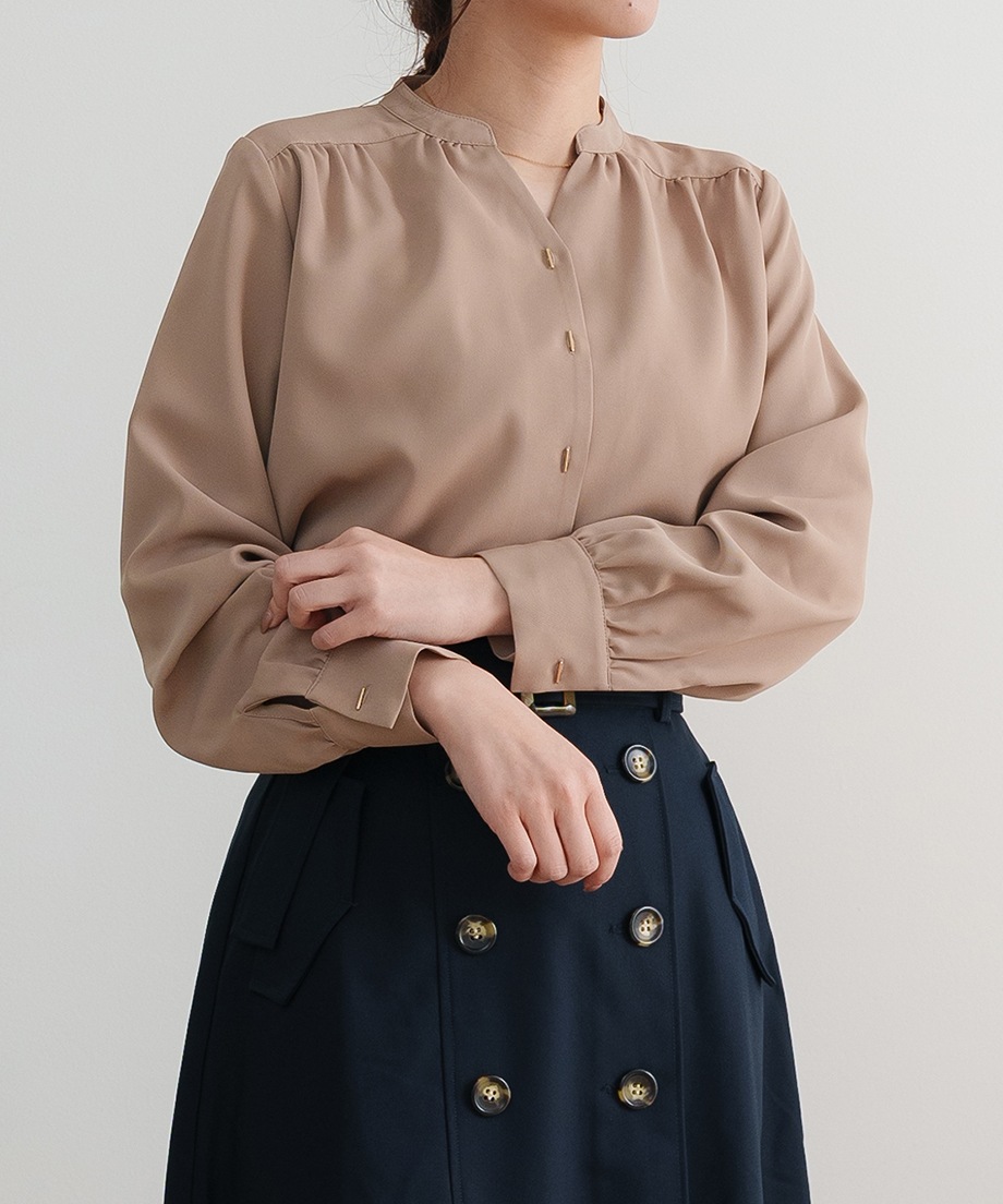 キーネックブラウス（2025SS)