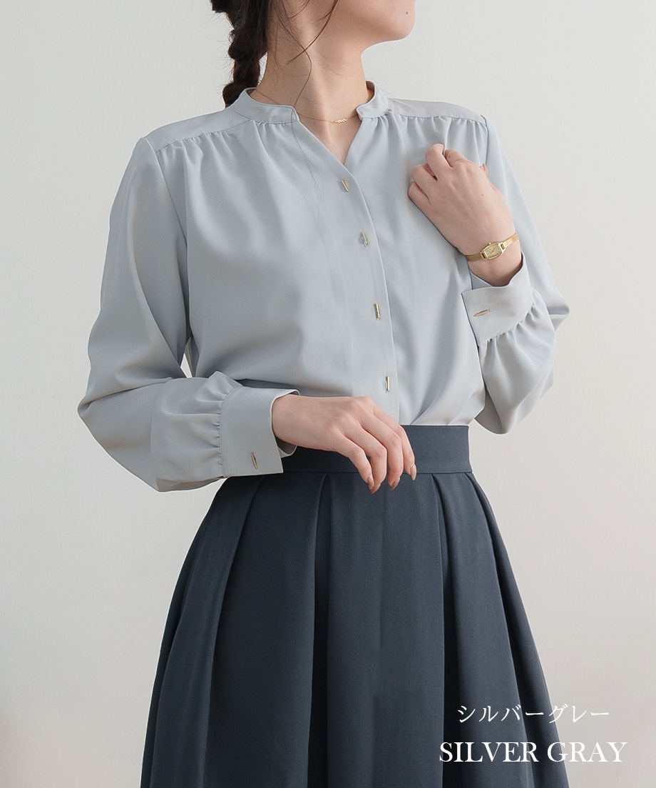 キーネックブラウス（2025SS)