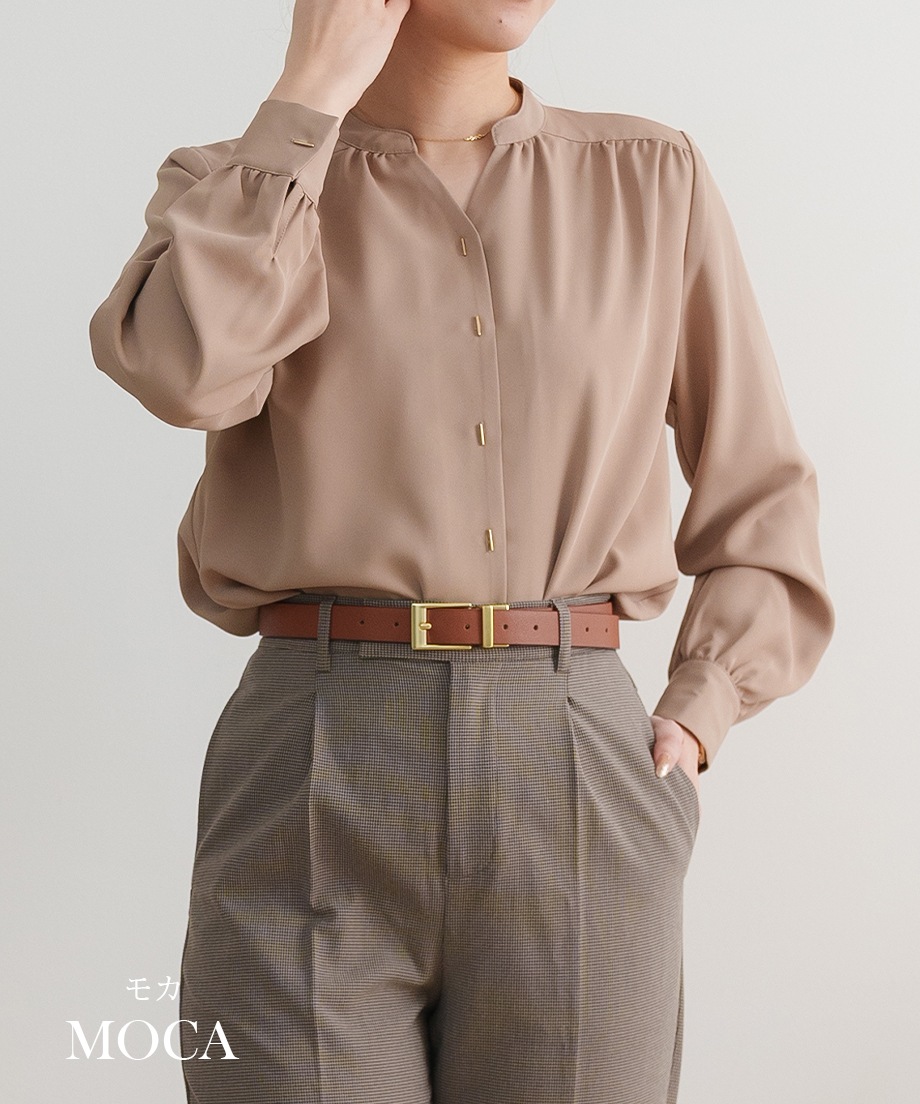 キーネックブラウス（2025SS)