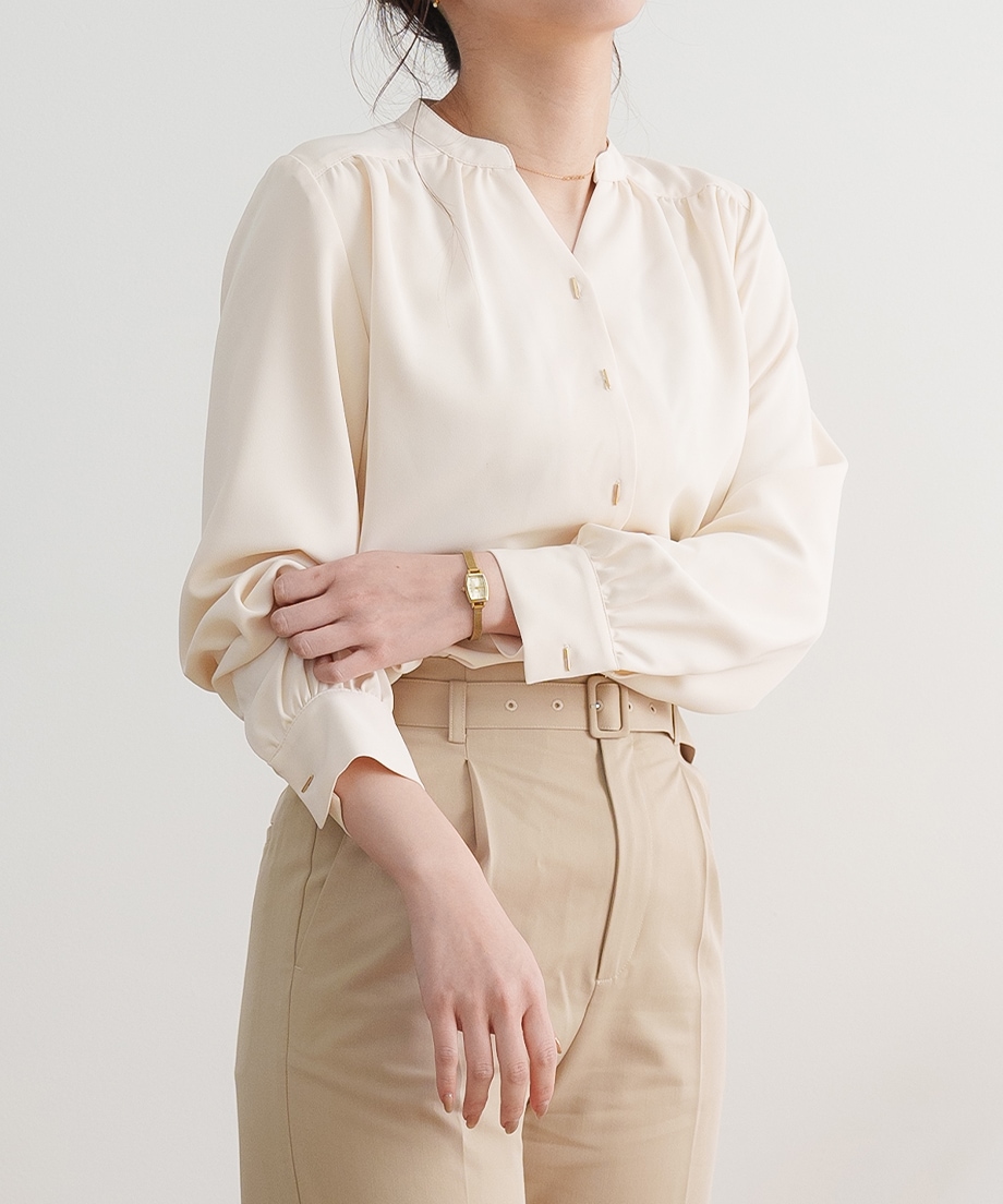 キーネックブラウス（2025SS)