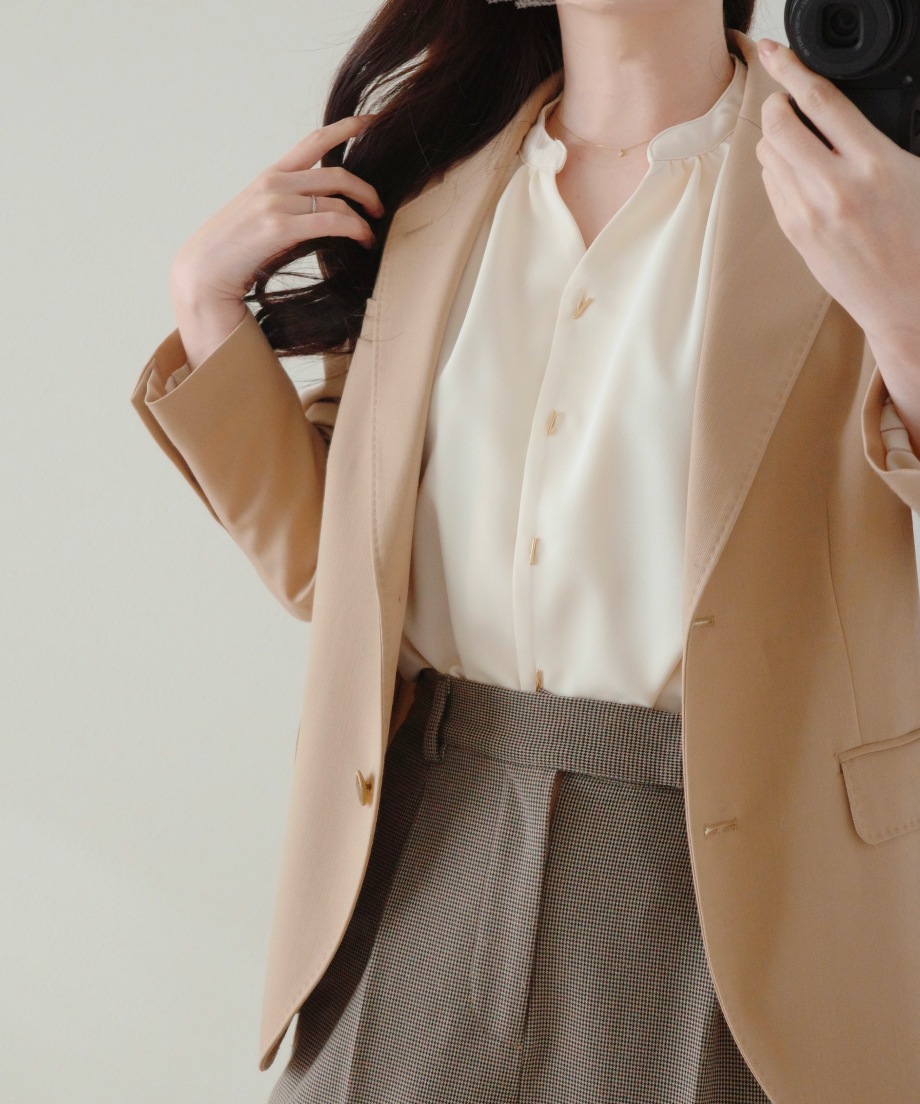 キーネックブラウス（2025SS)