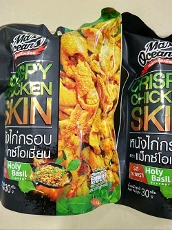 鶏皮スナック　ガパオ味