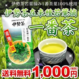 【丸中製茶】伊勢茶在来種若葉摘一番茶１００ｇメール便