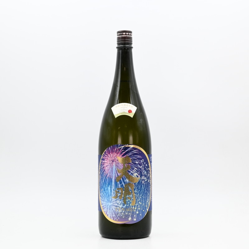 花ちゃん　明治〜大正　色被せ切子　盃洗 天明 さらさら純米 lovely summer 打上花火 fireworks 1.8L