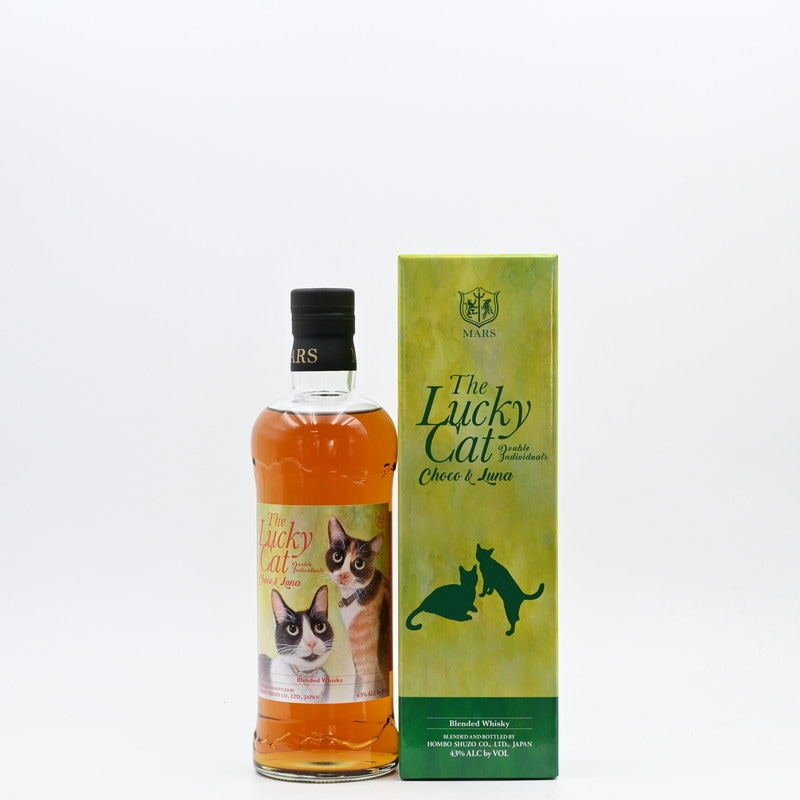 ウイスキー The Lucky Cat Choco & Luna 700ml The Lucky Cat Double Individuals Choco & Luna 700ml【箱入り】