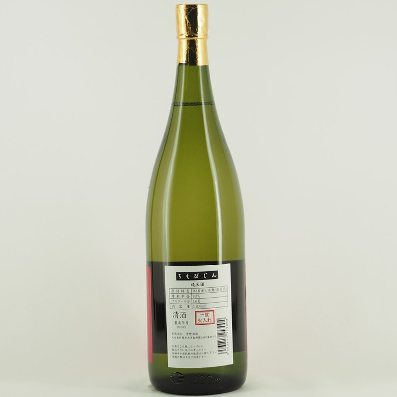 ちえびじん 純米酒 1.8L
