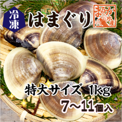 冷凍 はまぐり 特大サイズ 90〜140g（7〜11個/kg）[はまぐり]（入数:1kg分）|はまぐり|貝類