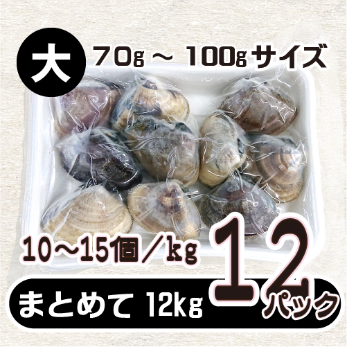 冷凍 はまぐり 大サイズ 70～100g（10～15個/kg）[はまぐり]