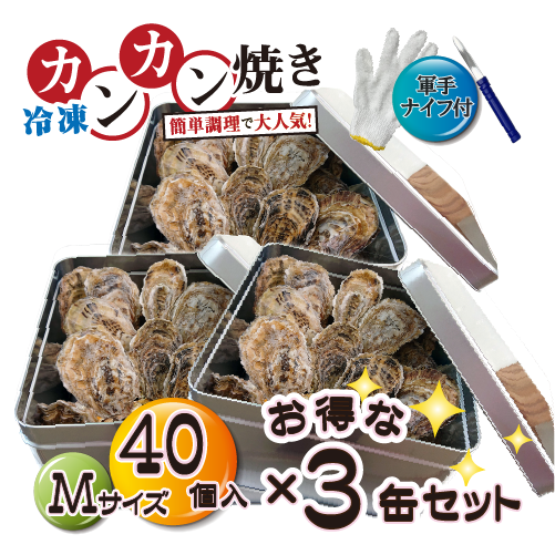 □【牡蠣のカンカン焼き】冷凍 殻付き牡蠣／桃こまち 40個 [牡蠣]