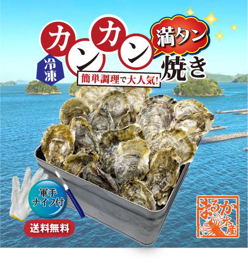【牡蠣のカンカン満タン焼き】冷凍 殻付き牡蠣／桃こまち MSサイズ 3kg入[牡蠣]
