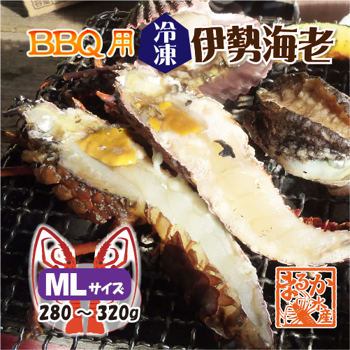BBQ用 冷凍伊勢海老 280～320g MLサイズ ハーフカット [活〆伊勢海老]