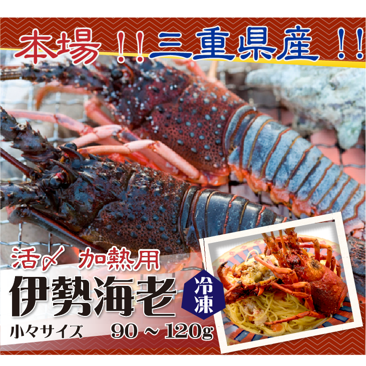 □活〆伊勢海老（冷凍加熱用）少々サイズ 90～120g [冷凍伊勢海老]