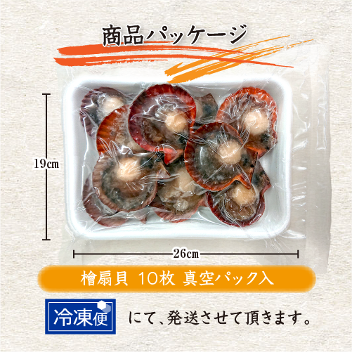 冷凍 アッパッパ片貝（ひおうぎ貝） 10枚 [桧扇貝]