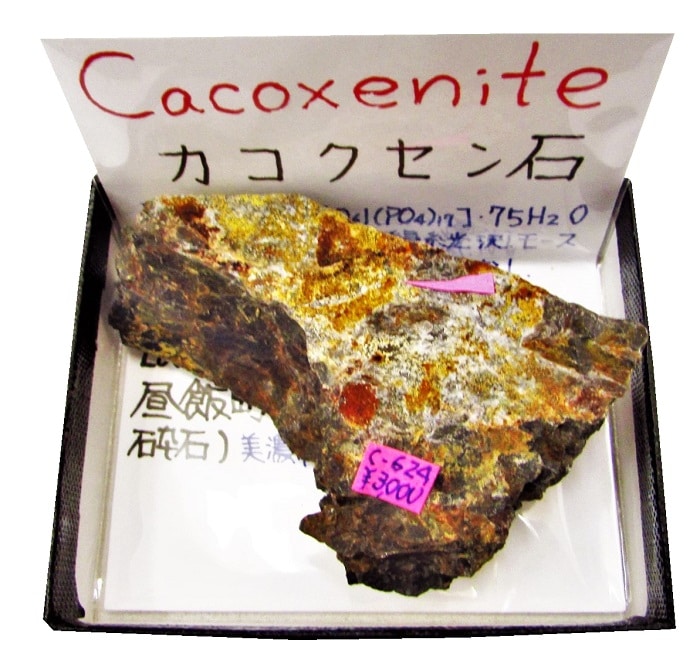 C-624 カコクセン石(Cacoxenite) | 燐酸塩・砒酸塩鉱物,燐酸塩鉱物