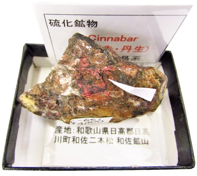 C-661 辰砂(Cinnabar) | 硫化鉱物,西日本,近畿地方 | Mineral Shop