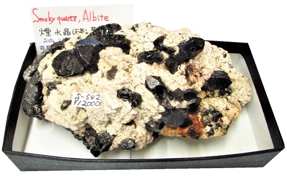 S-542 煙水晶(Smoky Quartz)と曹長石(Albite) | 外国産鉱物 | Mineral