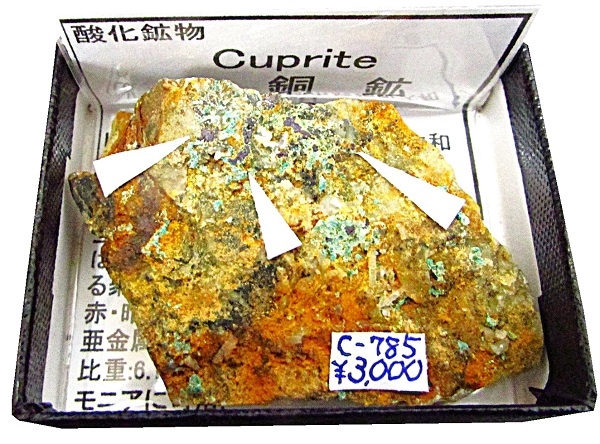 C-785 赤銅鉱(Cuprite) | 酸化鉱物,西日本 | Mineral Shop たんくら