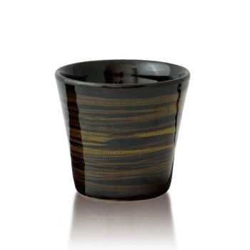 焼酎・日本酒アイテム（陶器）／天目ロックグラス　４個入／容量２３０ｍｌ　