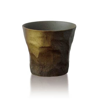 焼酎・日本酒アイテム（陶器）／荒削りロックグラス　４個入／容量２７０ｍｌ　