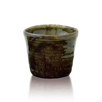 焼酎・日本酒アイテム（陶器）／黒織部ロックグラス　４個入／容量２１０ｍｌ　