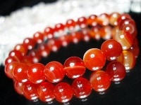 『夫婦和合』天然石3Ａサードオニキス約8ミリ23粒ブレス数珠|サードオニキス|石種別で探す