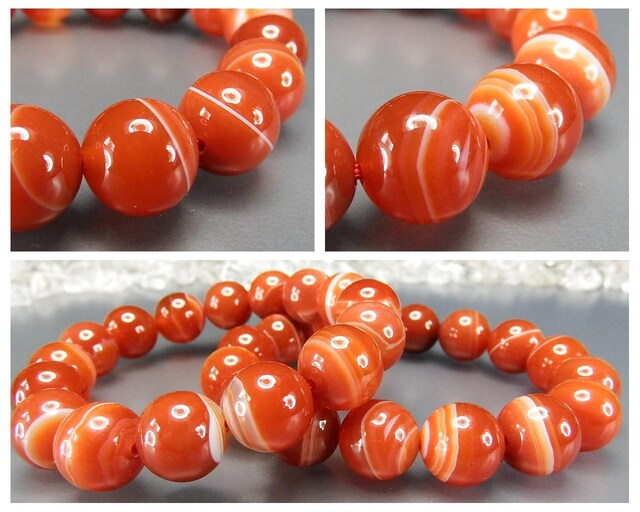 ☆特選一連☆夫婦の幸福♡結婚運の象徴【約84cm◇サードオニキスさざれ