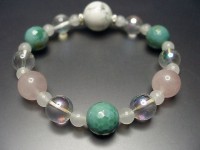 デザイン天然石超大ハウライトディープローズクオーツアクアオーラetc|ブレスレット類|イン・ファッション・女性用・オリジナルデザイン