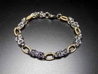 仕様4 オシャレ レア品 鍍金有り ステンレス 迫力 重量感有り ブレスレット|その他|石種別で探す