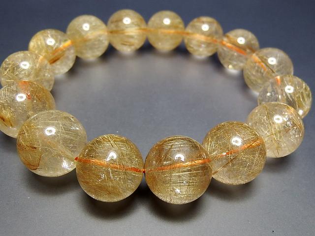 ⭐︎天然銅色ゴールドルチルクオーツ ブレスレット 18mm ⭐︎天然銅色ゴールドルチルクオーツ ブレスレット 18mm Amazon