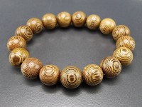 石街 天然 細紋 ウェンジ 12mm 木製 数珠 ブレスレット|木製類|石種別で探す