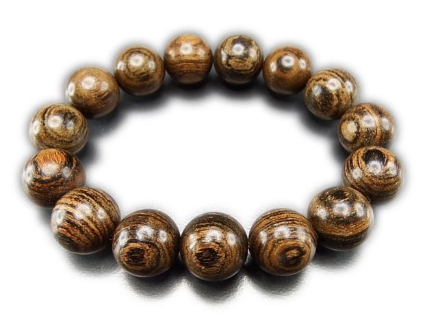 石街虎紋檀木大玉15mm木製数珠ブレスレット | 石種別で探す,木製類