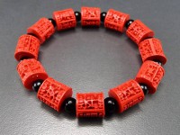 御守オシャレ練りシナバー平安は福10mmブレスレット|その他|石種別で探す