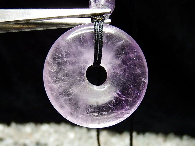 愛の守護石ラベンダーアメジスト丸ネックレス平安扣天然石石街 | 石