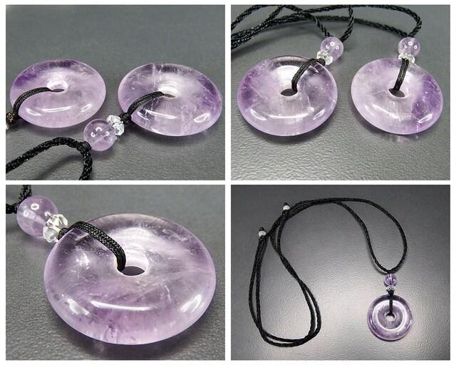 250g★特選NEW★愛の守護石♡【ラベンダーアメジスト『紫水晶』結晶】❤️ 愛の守護石ラベンダーアメジスト丸ネックレス平安扣天然石石街 | 石