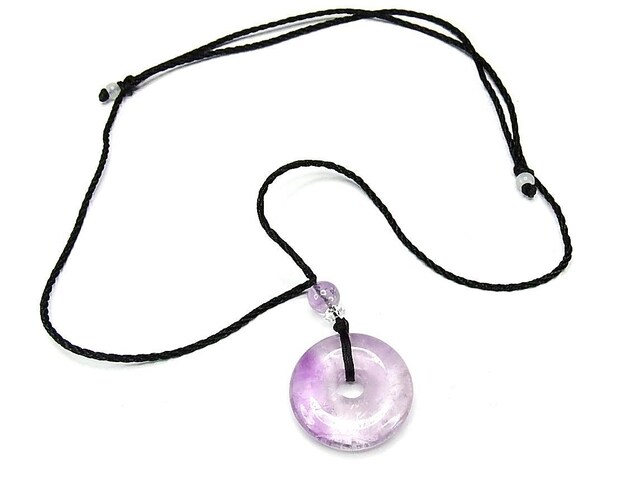 愛の守護石ラベンダーアメジスト丸ネックレス平安扣天然石石街 | 石