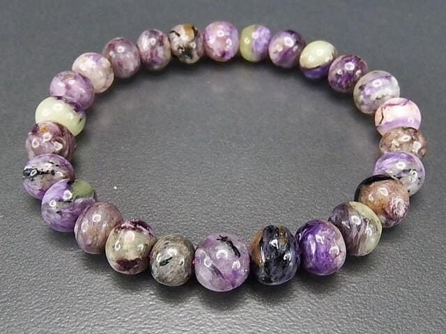 AAチャロアイトタンブルボタン9mm弱天然石ヒーリングストーン石街 | 石