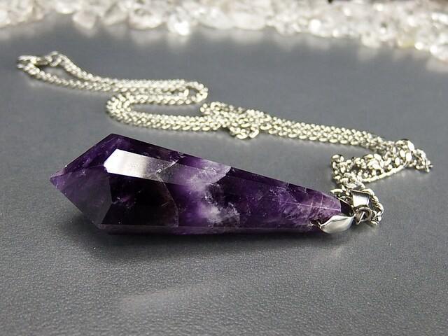 ☆特選一連☆愛の守護石♡【ファントムアメジスト『紫水晶』16mm