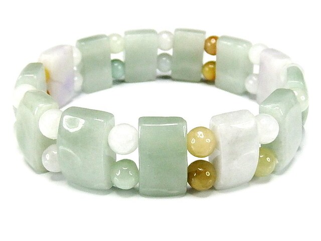 天然石ひすい本翡翠ジェダイト15mm弱バングルブレスレット石街 | 石  