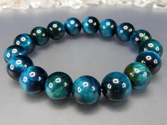 AAA-マリンブルータイガーアイ12mmブレスレット数珠天然石石街 | 石